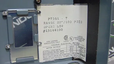 Trane / Penn 2701-0974-01-07 Pressure Switch -20 to 100 Range New NIB