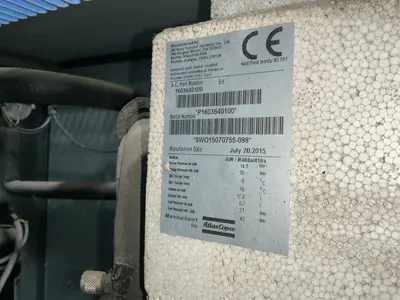 Used 2015 ATLAS COPCO GA55 FF Rotary Screw & Sliding Vane Air Compressors Ohio US | HGR 24 #1516991