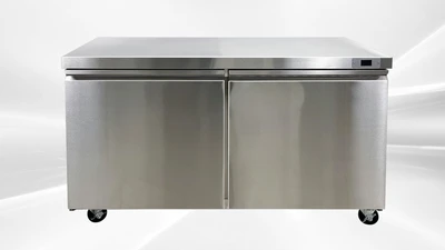 171-0380 60" Stainless Steel Self Contained Undercounter Freezer