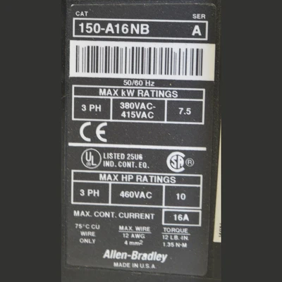 USED Allen-Bradley 150-A16NB