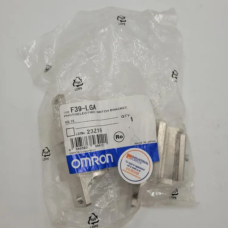 New | in-Stock OMRON OMRON PHOTOELECTRIC SWITCH BRACKET F39-LGA *NEW SEALED BAG* Switch Parts | ND Industrial Surplus #1217841