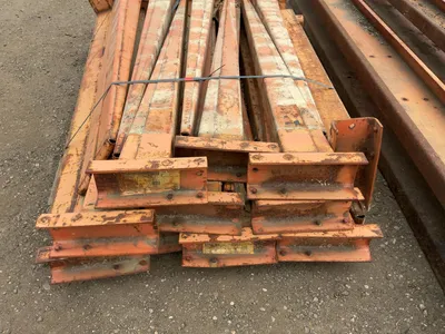 Steel Two Sided Cantilever Rack, includes (2) 14’ tall uprights spaced 6’ on center apart, (2) 134” ...