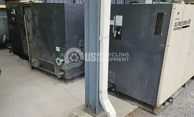 Used HITACHI DSP-90A6-M125 OIL-FREE SCREW 90 AIR COMPRESSOR Non-Lube Air Compressors New York US | US Recycling Equipment #1342528