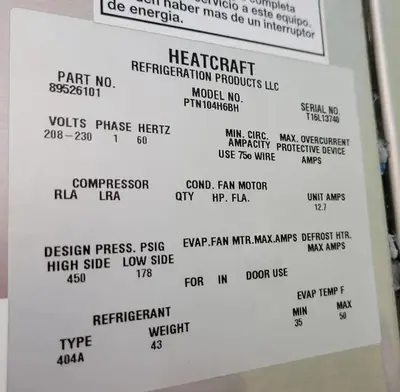 USED HEATCRAFT [TM104H6BH