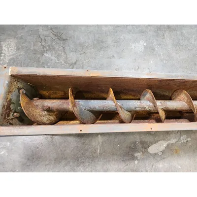 Used 9" Dia x 5'-8" Long Carbon Steel Screw Conveyor Auger Feeder