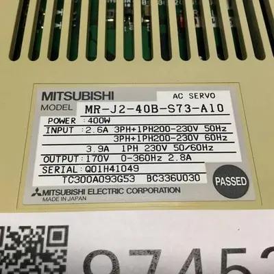 USED MITSUBISHI MR-J2-40B-S73-A10