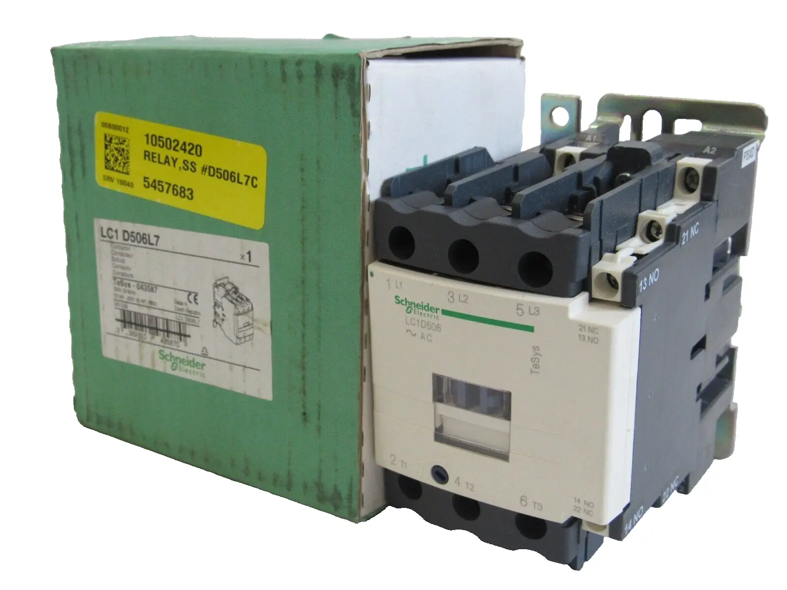 NEW SCHNEIDER ELECTRIC LC1 D506L7 CONTACTOR 200V 50/60HZ LC1D506