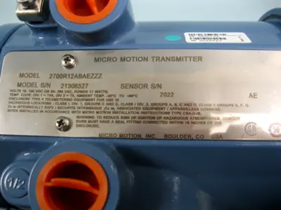 NEW Micro Motion 2700 R12 AB AEZZZ