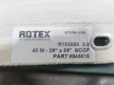 Rotex Screener Sifter Separator, Model 201A  MS/MS