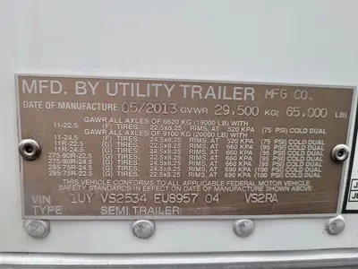 USED 2014 UTILITY 53FT