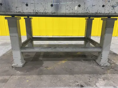 50" X 70" X 31" PORTAGE PRECISION STEEL LAYOUT WELDING TABLE: STOCK #19994