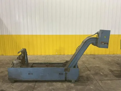 7" WIDE x 60" TURBO CONVEYOR MODEL #6475-8954 COOLANT & CHIP CONVEYOR SYSTEM: STOCK #18508