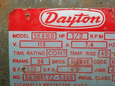 Used DAYTON 5K416B Motors (misc) Ohio US | HGR 24 #877766
