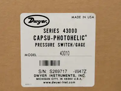 USED 1998 DWYER INSTRUMENTS 43010