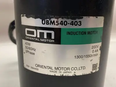 Used ORIENTAL MOTOR UBM540-403 Industrial Controls Ohio US | Surplus Asset Holdings #1364184