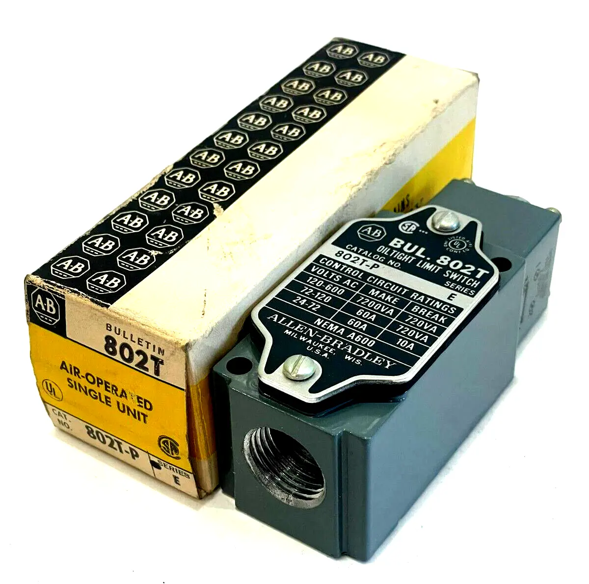 ALLEN BRADLEY 802T-P LIMIT SWITCH SERIES E 802TP NEW, SURPLUS