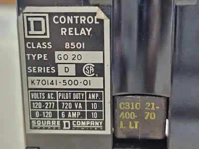 Used SQUARE D 8501 G020 Misc Electrical & Power Parts British Columbia CA | Lenmark #1438848