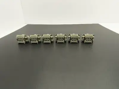 Epic 10190000 HB-E Male Connector Insert 6-Pin 16A 500V Lot of 6
