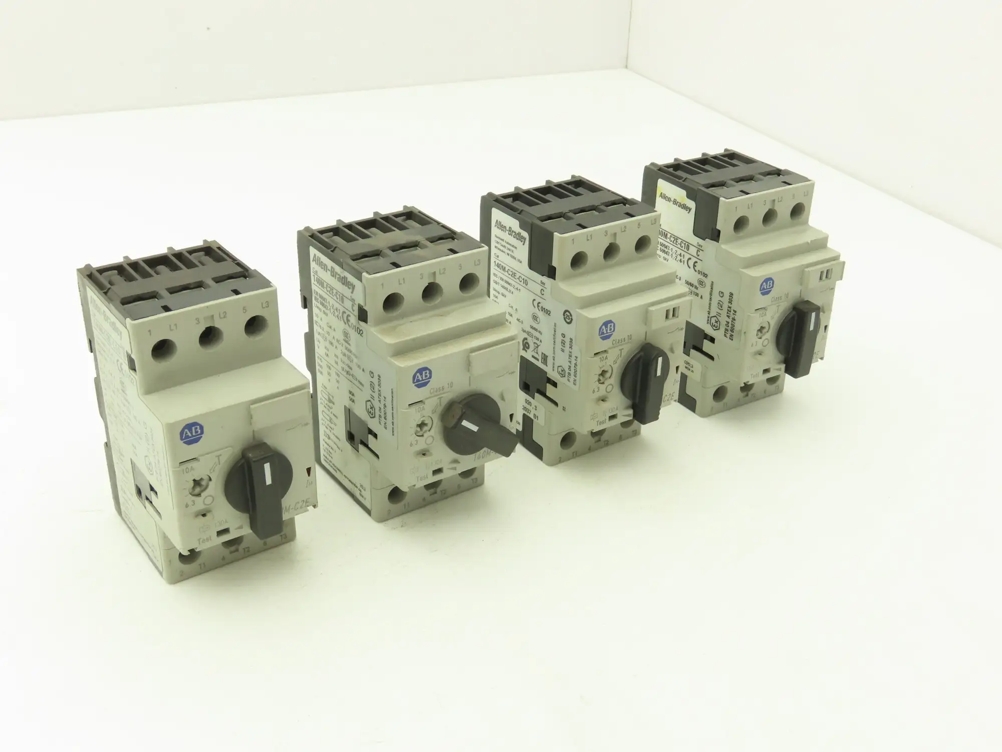 Allen Bradley 140M-C2E-C10 Circuit Breaker Motor Protection 6.3-10A Lot of 4