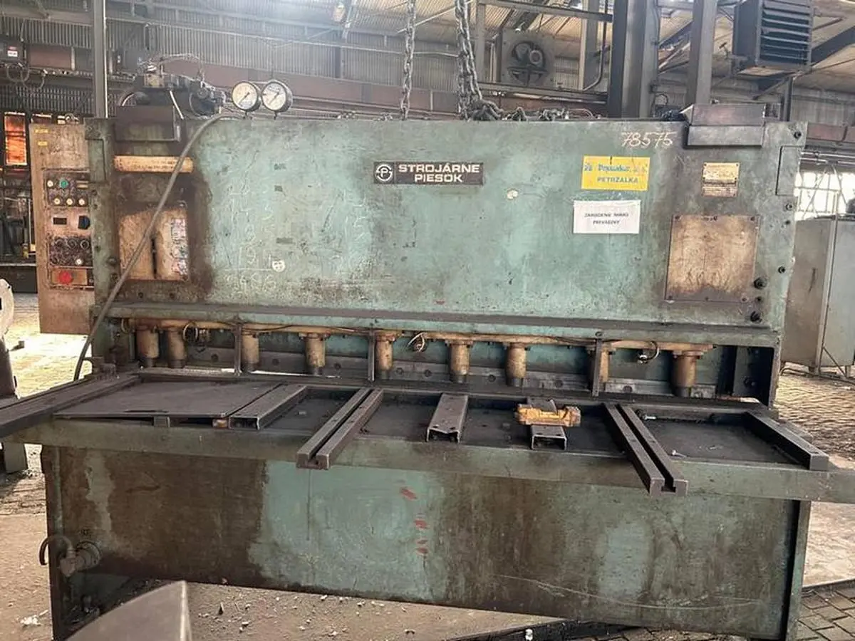 Used 1990 PIESOK CNTA 2000/6.3 A Power Squaring Shears (Inch) CZ | Amaron s.r.o. #1502566