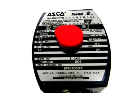 NEW ASCO EF8320G172 SOLENOID VALVE 24DC PIPE 1/4"
