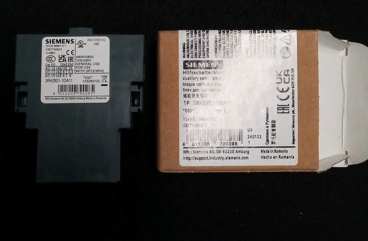 New | in-Stock Siemens SIEMENS 3RH2921-1DA11 Contact Blocks US | Infinity wholesale & Supply LLC #1305636