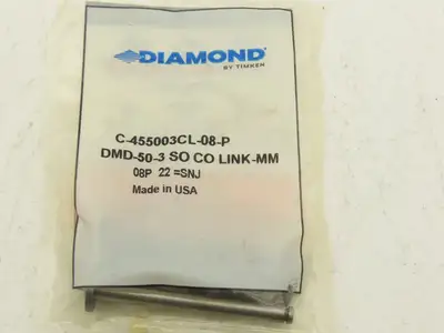Diamond DMD-50-3R-10FT Riveted #50 Roller Chain 3 Strand 5/8" Pitch 10' Length