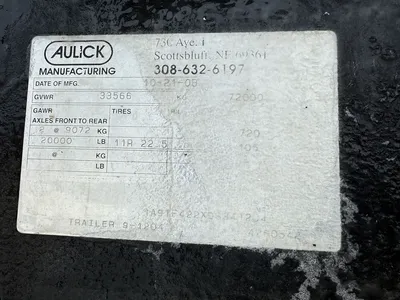 Used 2009 AULICK LIVE BOTTOM Dump Trailers Minnesota US | Carco Truck & Equipment #1514230