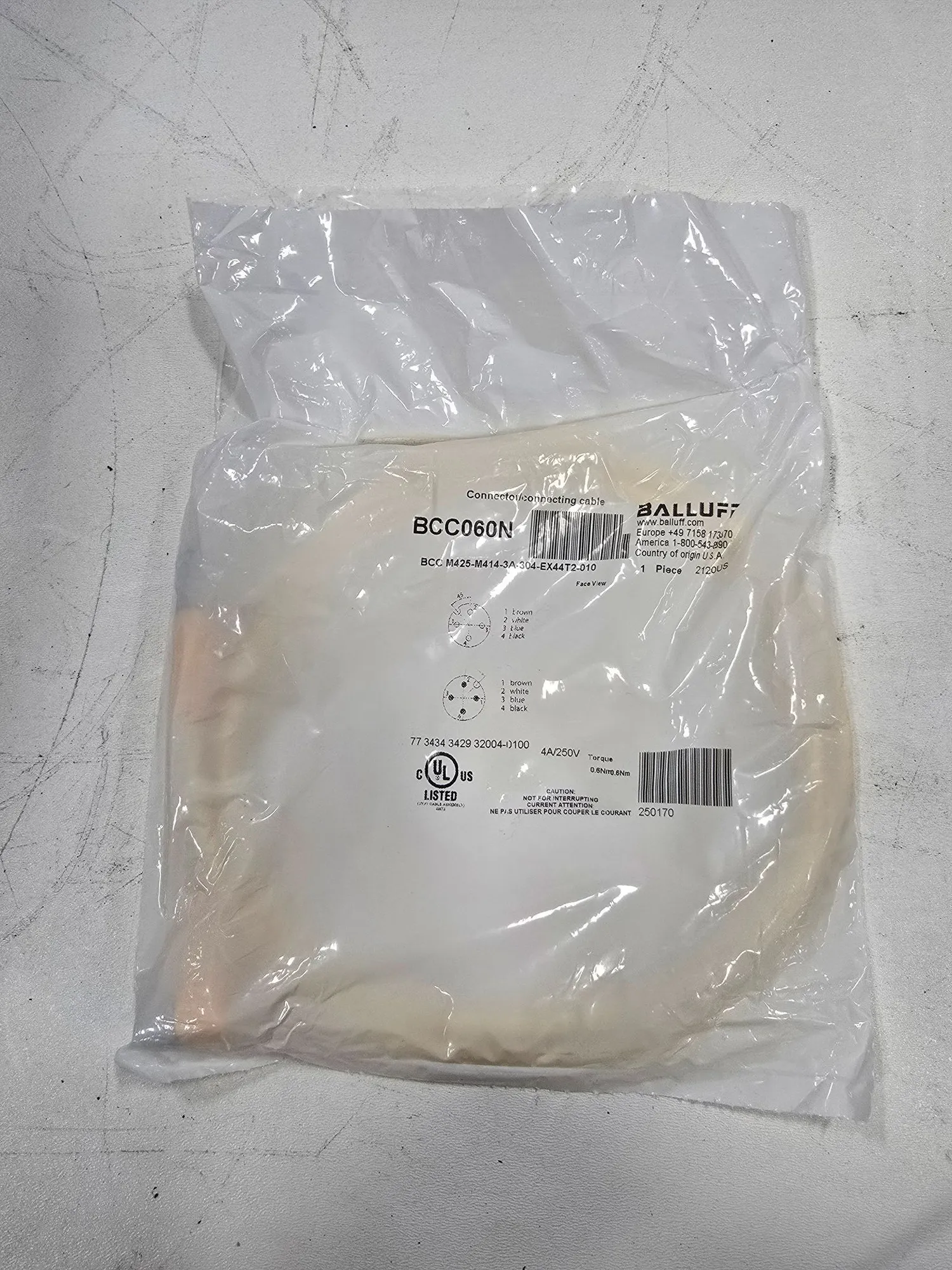 NEW BALLUFF BCC-M425-M414-3A-304-EX44T2-010