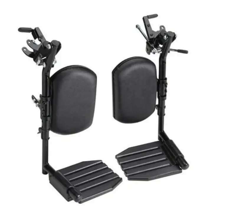 Invacare T94HAP Swing-Away Elevating Legrest, Aluminum Footplates and Padded Calf Pads