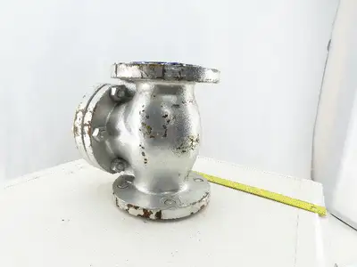 Powell B-1755 1561 3" Flange Mount 600 Wall Swing Check Valve