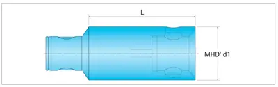 D'Andrea MB80 Modular Extension 125mm Projection PR 80.125 (LOC3283B)