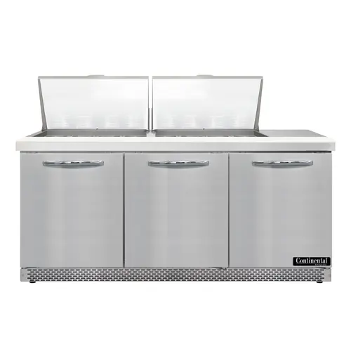 Continental D72N24M-FB 72" Designer Line Sandwich/salad Prep Table W/ Refrigerated Base, 115v