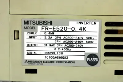 USED MITSUBISHI ELECTRIC FR-E520-0.4K
