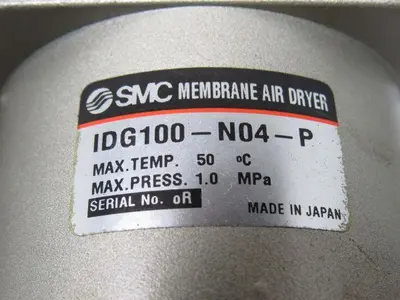 SMC IDG100-N04-P Membrane Air Dryer W/Regulator & Lock Out 1/2" NPT