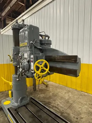 4' ARM x 9" CARLTON MODEL #1A POWER RADIAL ARM DRILL: YOBRO #24007