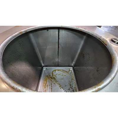 Used IBC 400 Gallon stainless steel /w cover and valve