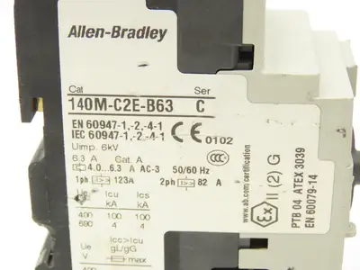 Allen Bradley 140M-C2E-B63 Circuit Breaker Motor Protection 4-6.3A Lot of 4