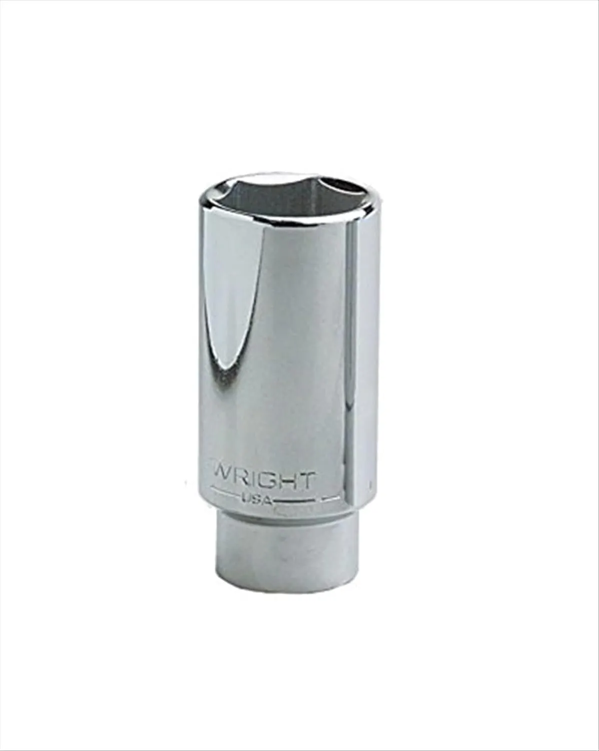 Wright Tool 1/2" Drive 1-3/8" Deep Socket 6 Point Full Polish USA Made