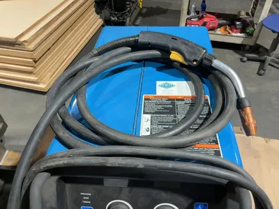 Used MILLER MILLERMATIC 350P INDUSTRIAL-GRADE, MULTI-PROCESS PULSED MIG WELDER Mig Welders Michigan US | Miedema Asset Management Group #1423460