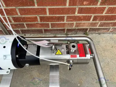 USED AXIFLOW STSC 50-16 STAINLESS STEEL TWIN SCREW PUMP W/ CONTROLLER, HEATING, 5HP