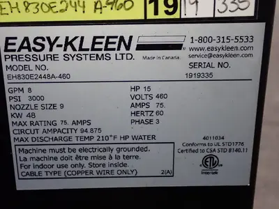 USED EASYKLEEN EH830E2448A460