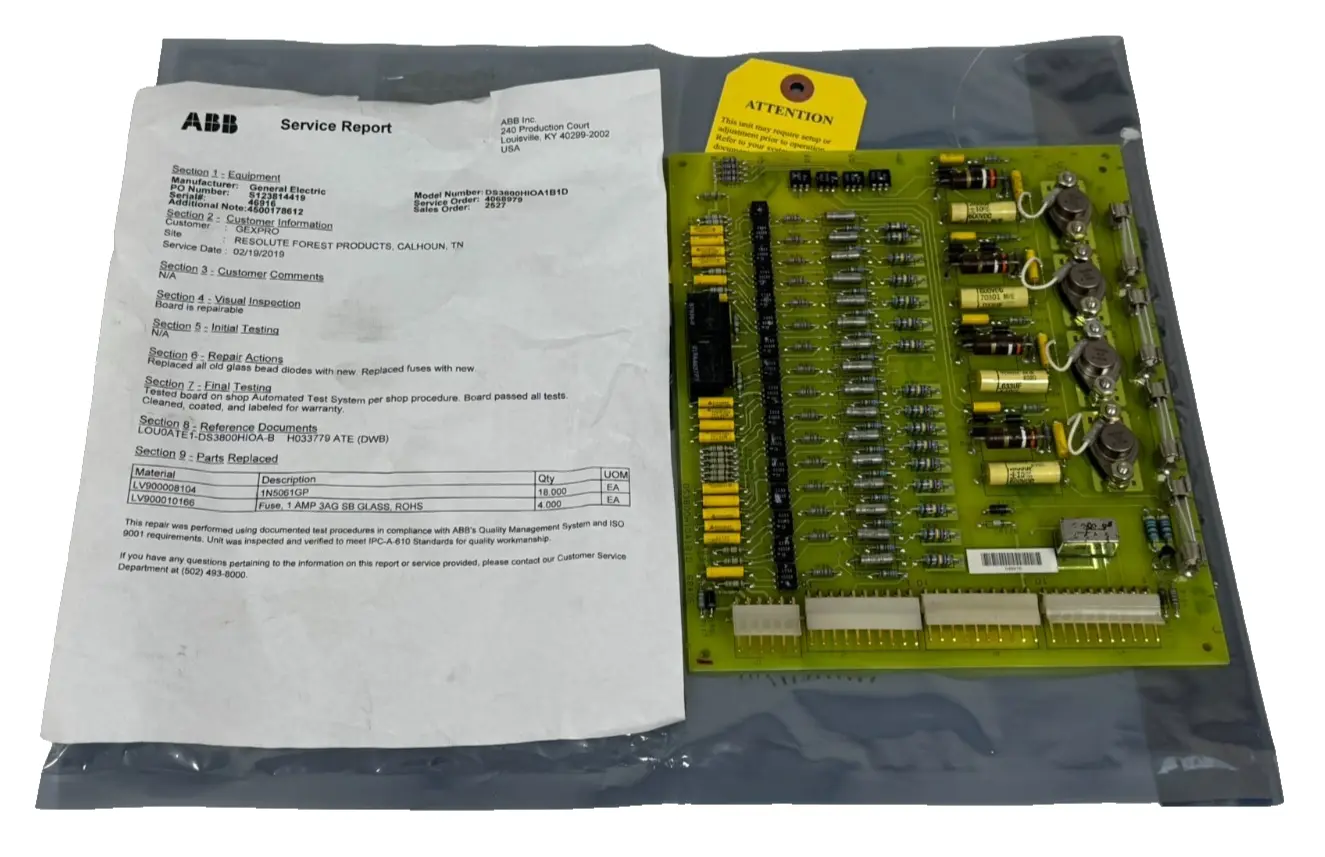 GENERAL ELECTRIC DS3800HIOA1B1D INPUT ISOLATOR REFURBISHED