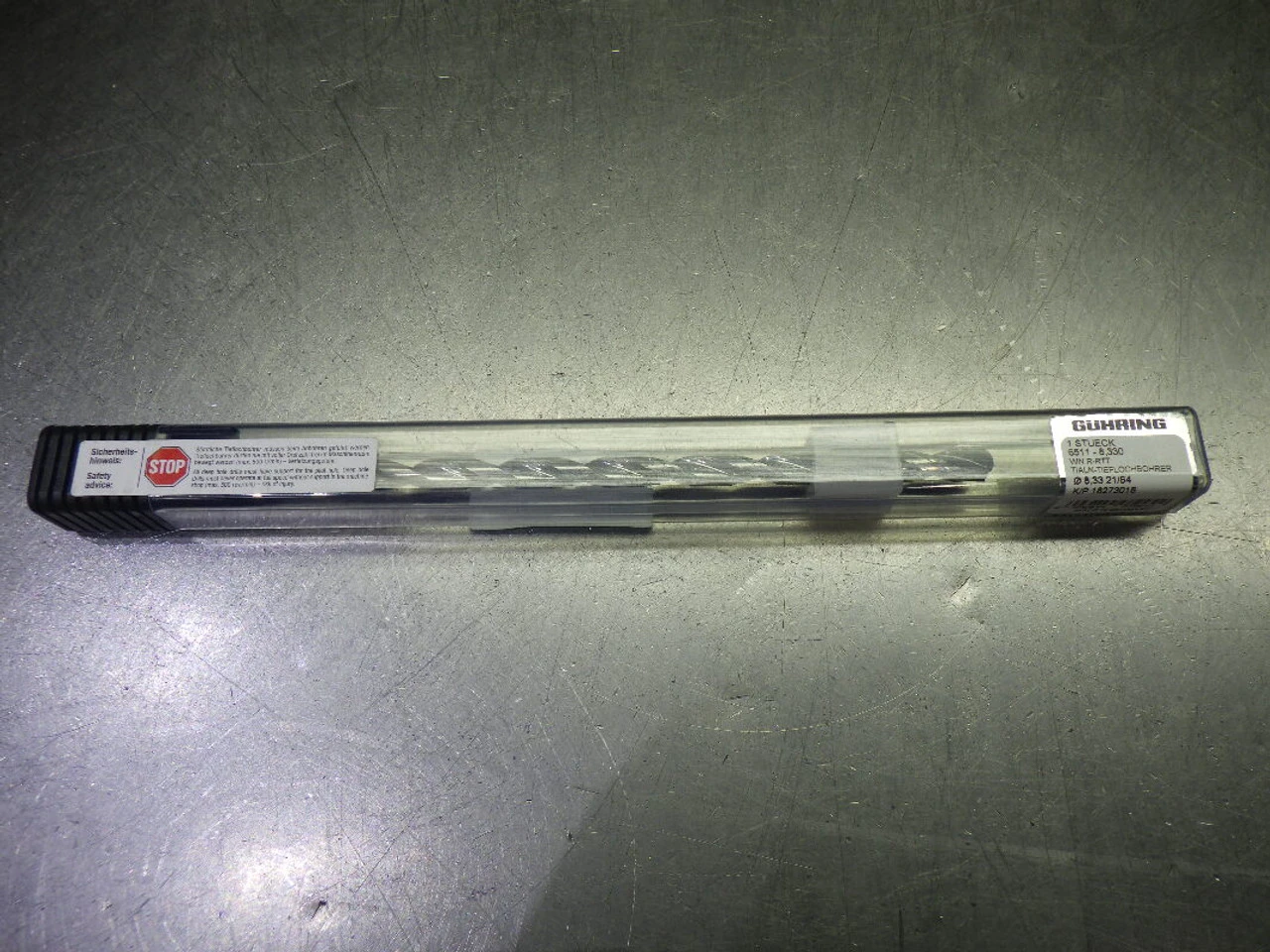 Guhring 21/64" Coolant Thru Carbide 20xd Drill 10mm Shank 9065110083300 (LOC2403B)