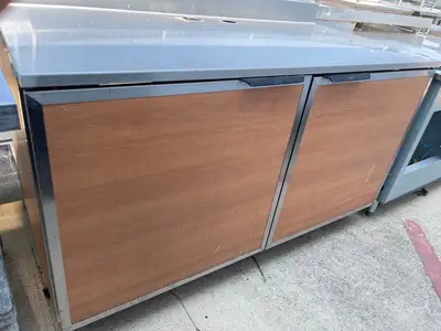 Used Duke Used 60" Duke Stainless Steel Wood Grain Storage Cabinet Work Station - SS243 Food Prep Tables Illinois US | Falcon Restaurant Supply #1375965