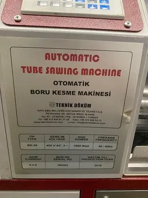 6680-140 Teknik Döküm Model BK-26 Automatic Tube Cutting Machine for Jewelry Wedding Rings New 2018
