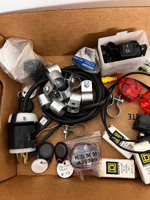 Assorted Electrical Parts and Hardware Lot with Terminal Kit and Connectors