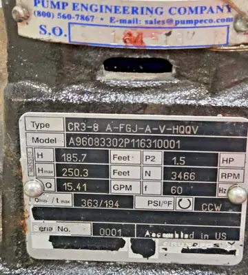 USED Grundfos Does Not Apply