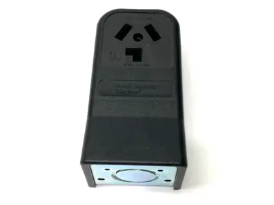 USED LEGRAND BLACK DRYER RECEPTACLE SURFACE MOUNT 3-POLE 3W 30A 125/250V