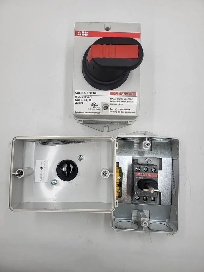 USED ABB ABB EOT16U3P4-1P DISCONNECT SWITCH E63822